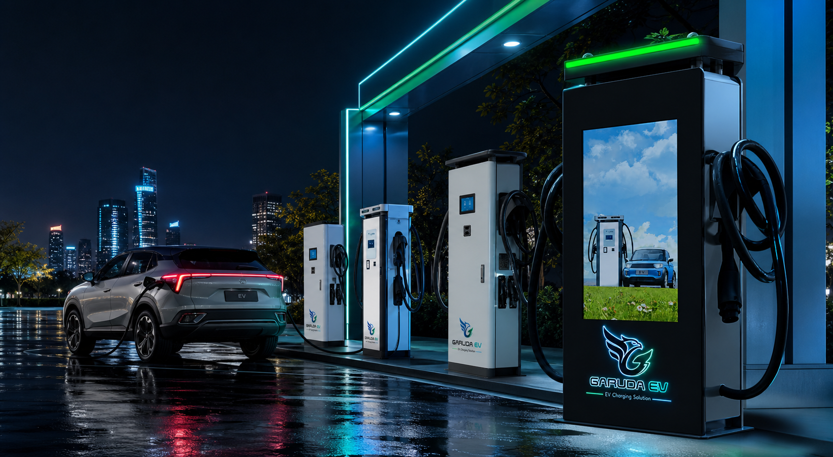 Jaringan charger Garuda EV di kawasan perkotaan